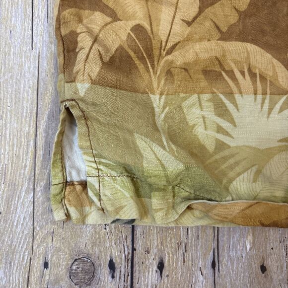Tommy Bahama Silk Hawaiian Shirt Floral Monkeys Mens Medium - Picture 11 of 15